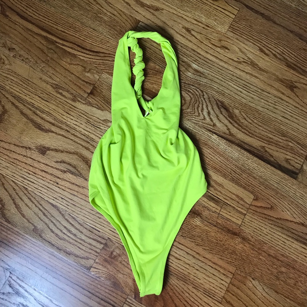 Zara Lime Green Bodysuit NWT - Picture 3 of 9